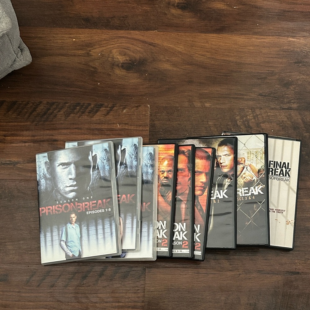 Prison Break DVD Box Set Collection - Black, White, Red Covers